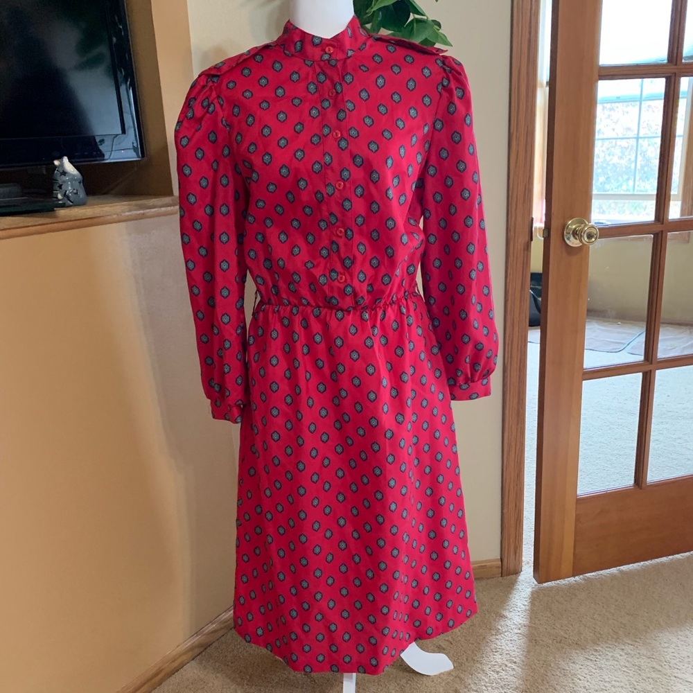 Bright colored vintage dress